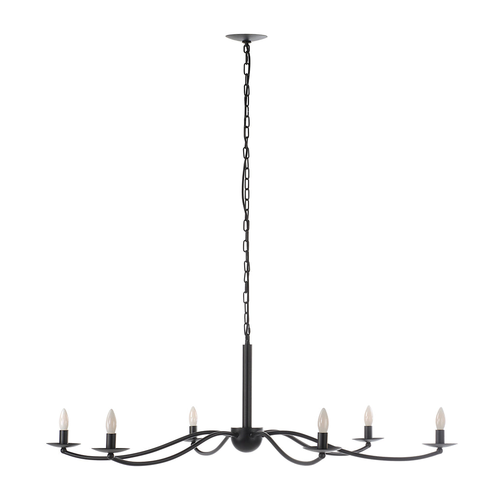 Renwil Landen 75.75" Height Ceiling Fixture - Powder Coated Matte Black