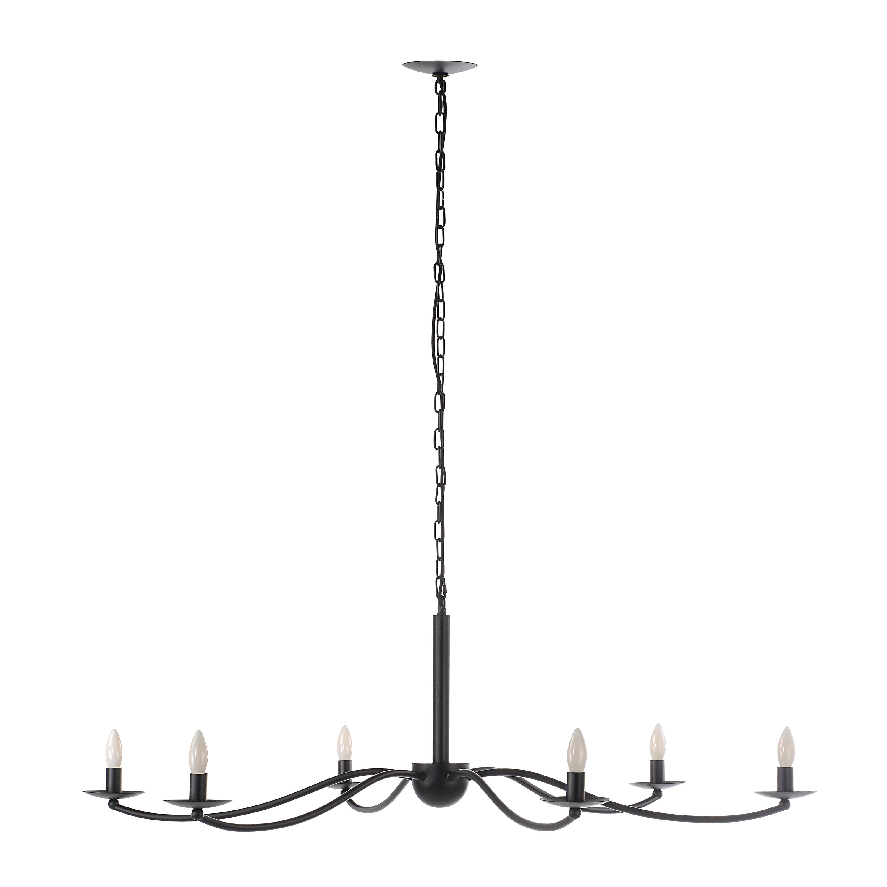 Renwil Landen 75.75" Height Ceiling Fixture - Powder Coated Matte Black