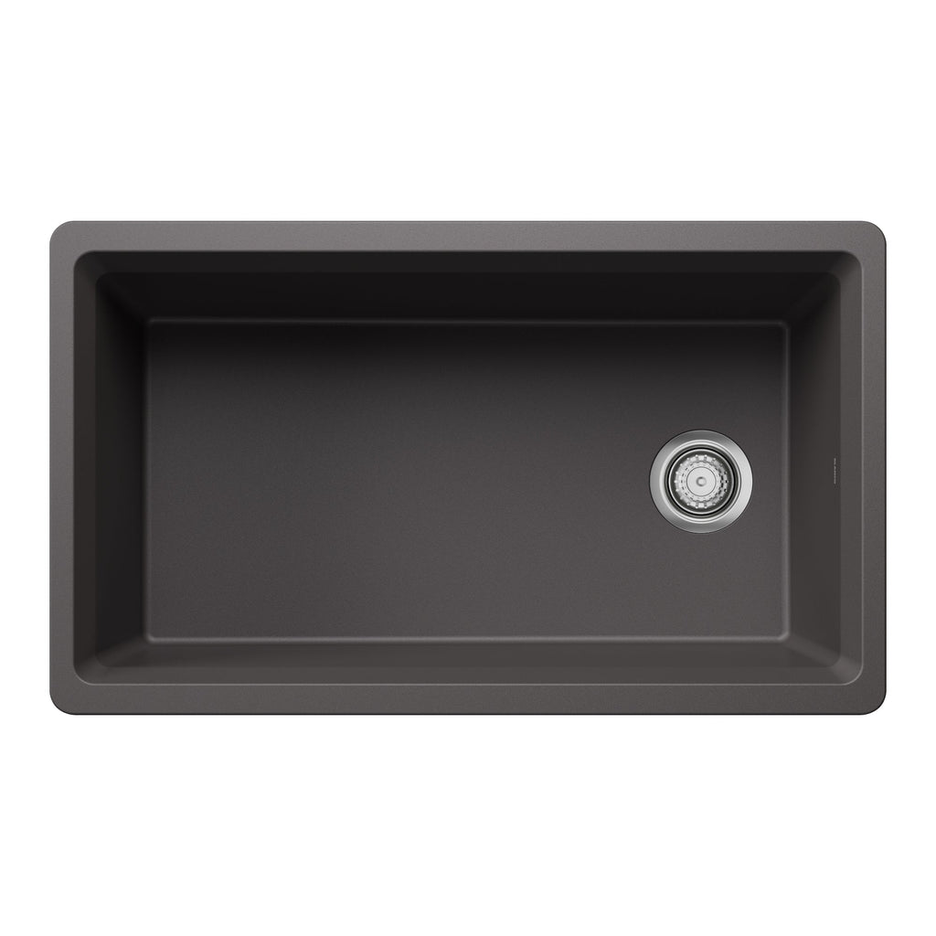Blanco Inteos Silgranit 33" Single Bowl Reversible Undermount Workstation Kitchen Sink