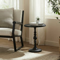 Renwil Yates Indoor Cast Aluminum Side Table - Matte Black