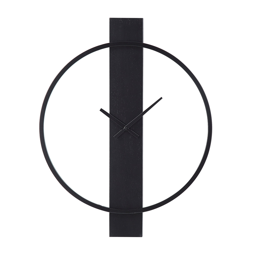 Renwil Romane Indoor Iron Wall Clock - Matte Black