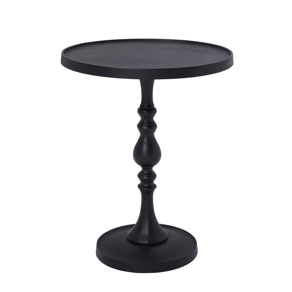Renwil Yates Indoor Cast Aluminum Side Table - Matte Black