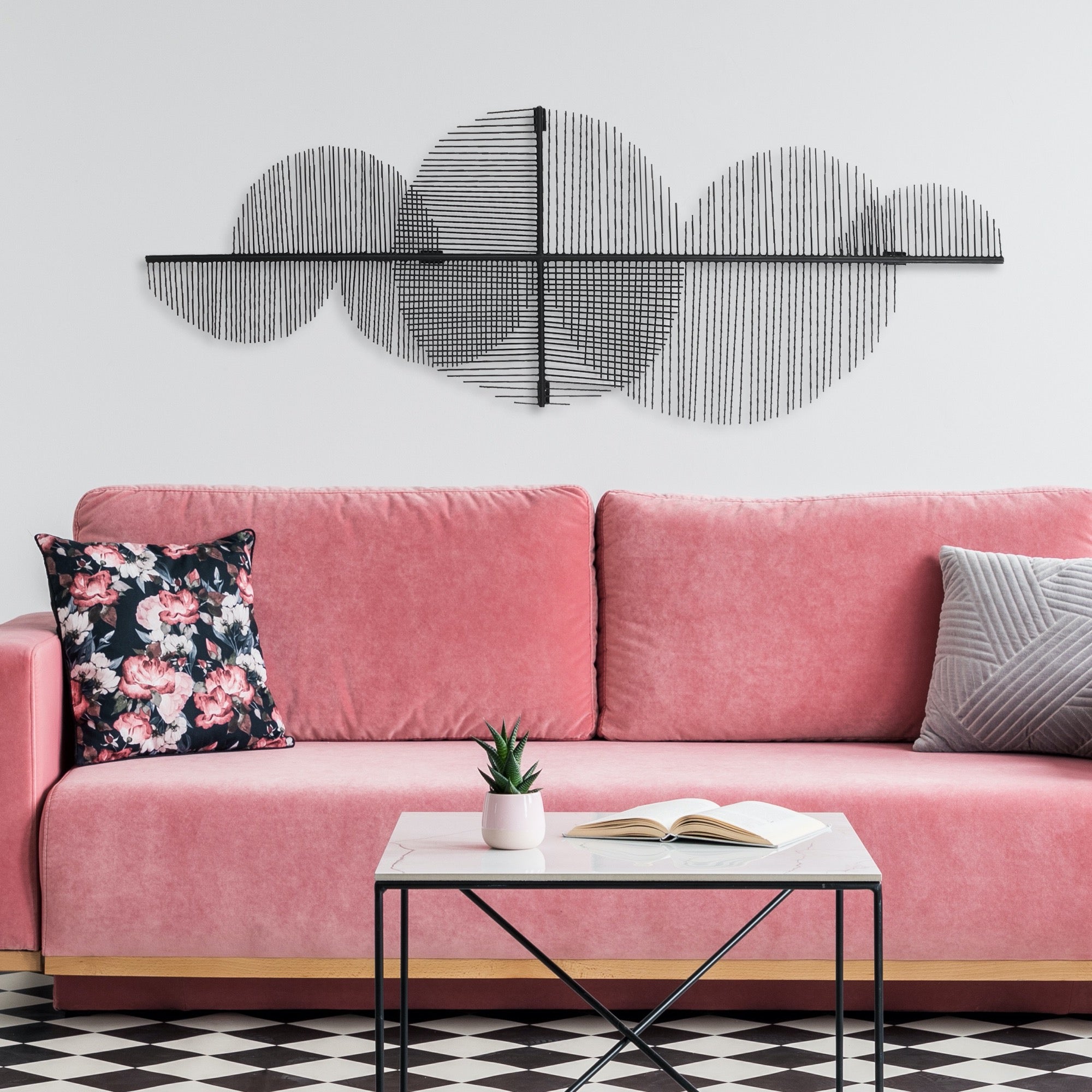 Renwil Byers 51.5" Wide Wall Art - Black Powder