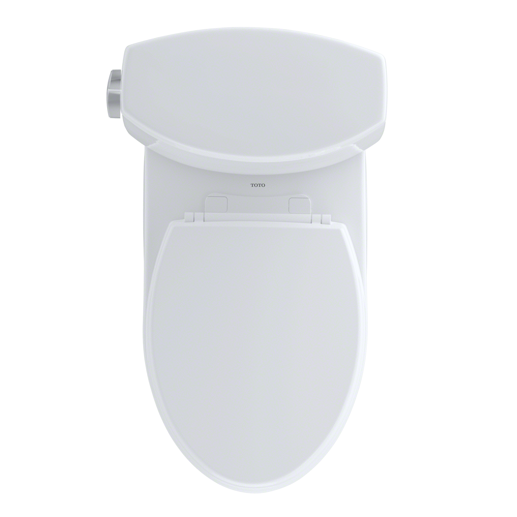 TOTO Vespin II Two Piece Elongated 1.28 GPF Universal Height Skirted Toilet with Cefiontect and Right Hand Trip Lever