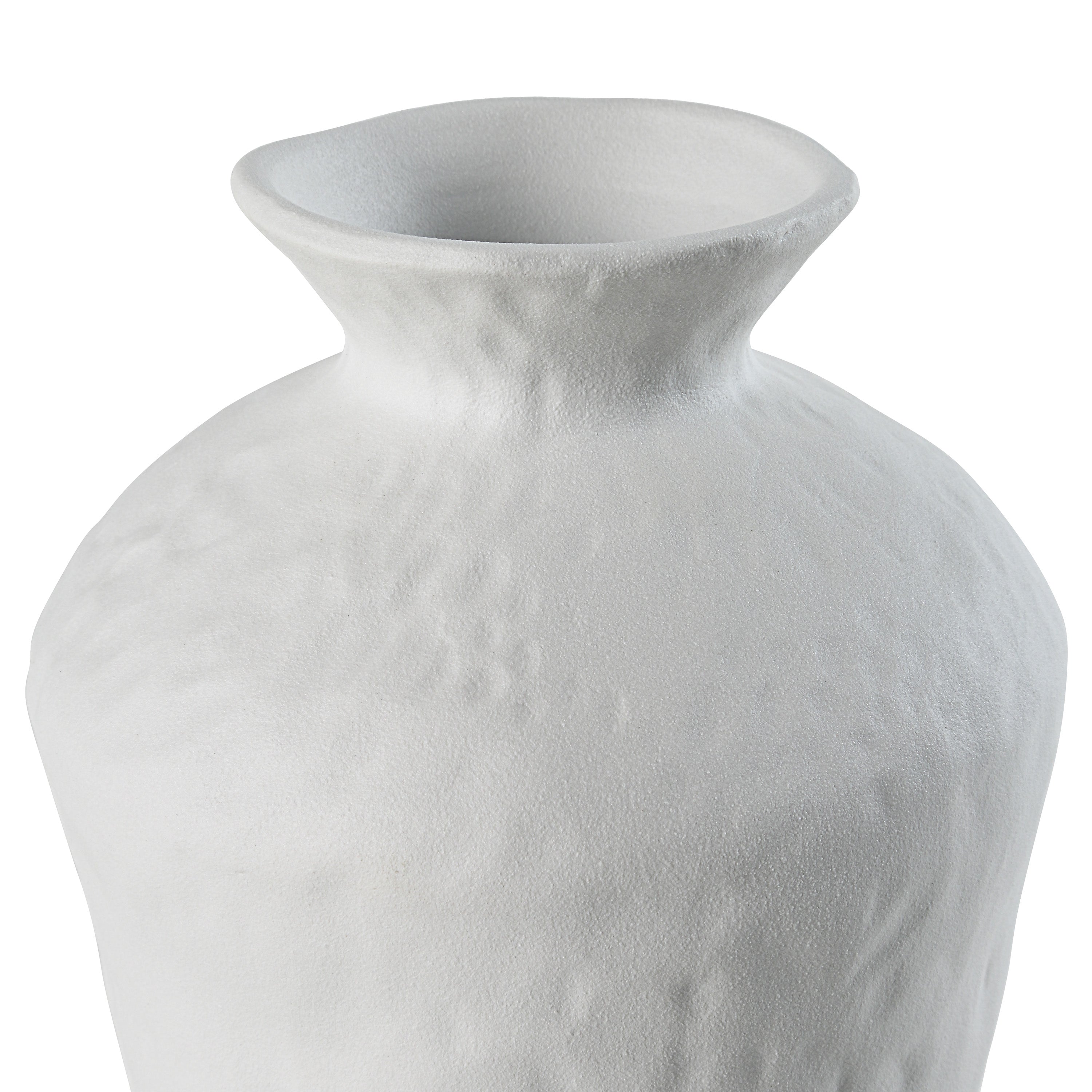 Renwil Melton Indoor Porcelain Ceramic Vase - Matte Off-White