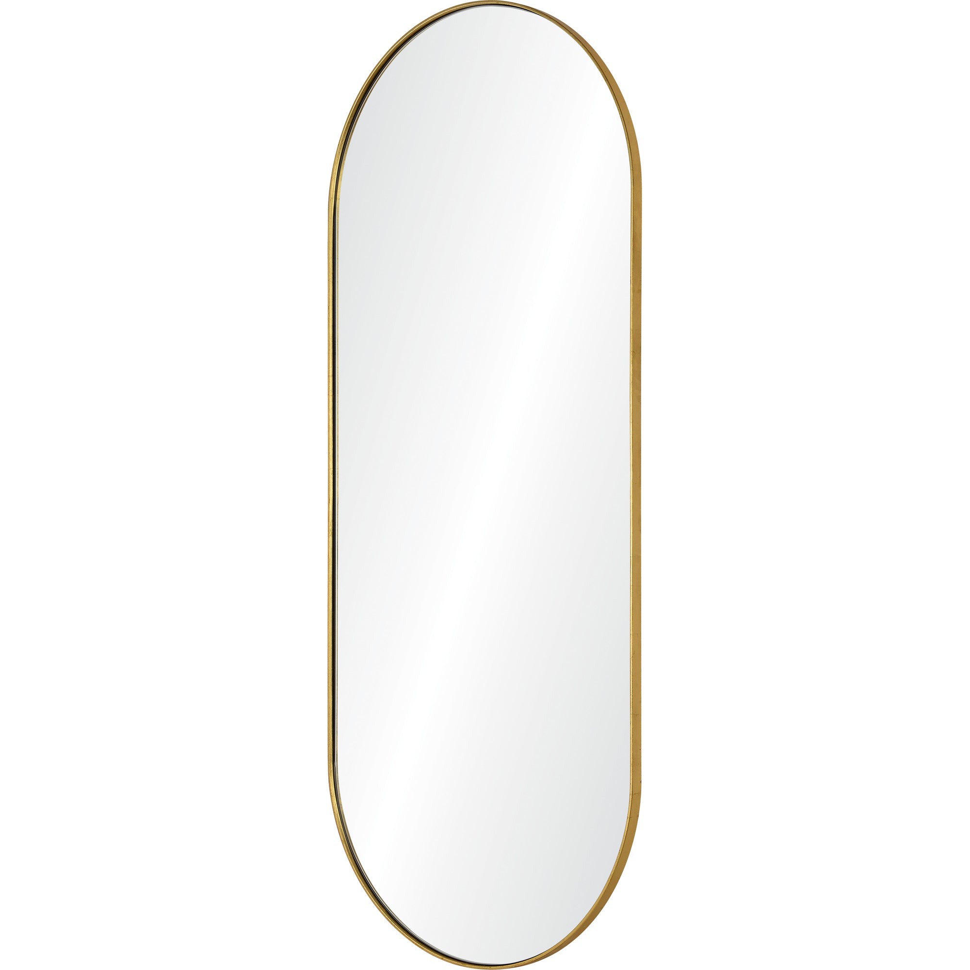 Renwil Marius 60" Tall Oval Full Length Mirror - Yellow
