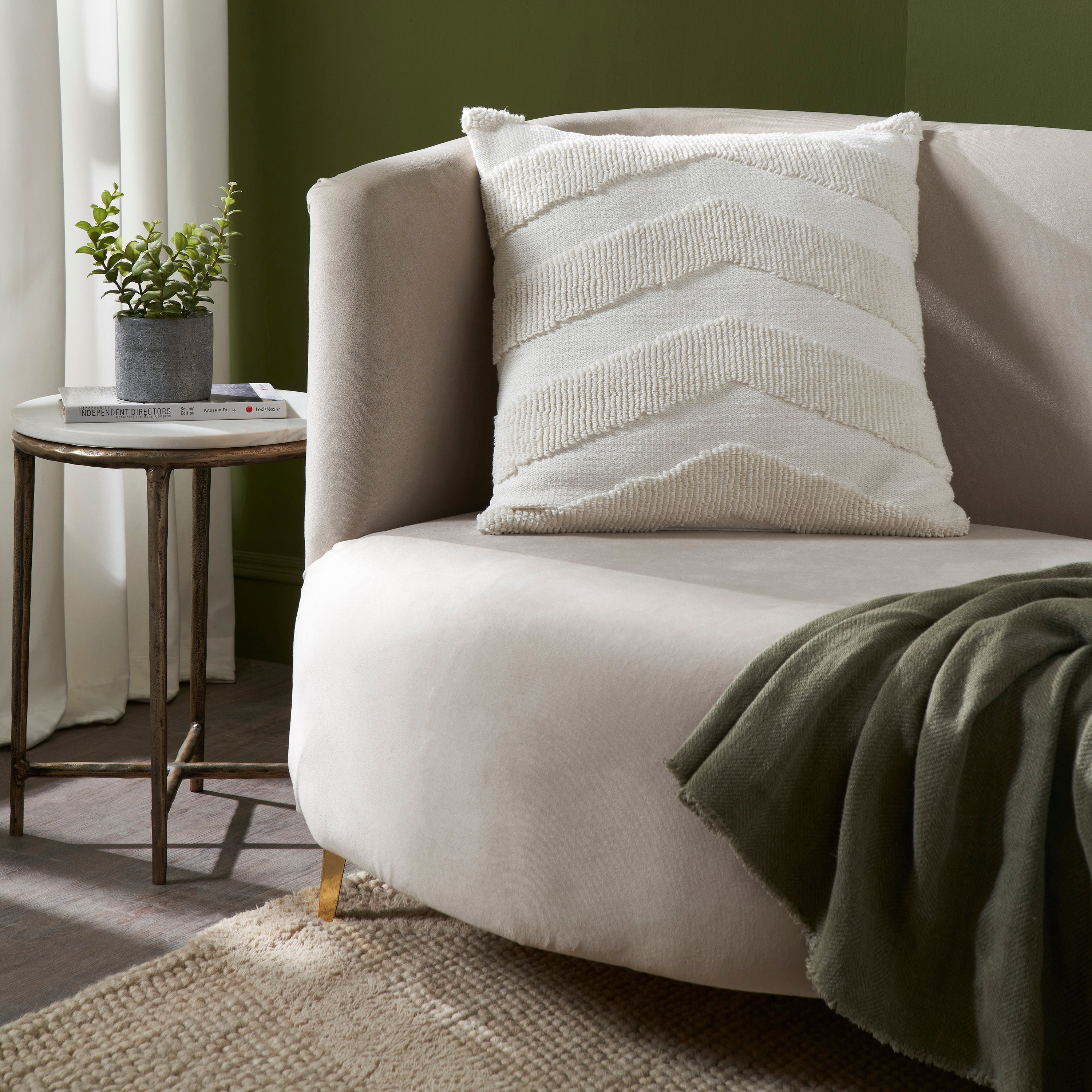 Renwil Chiara 20 x 20 Indoor Pillow - Ivory