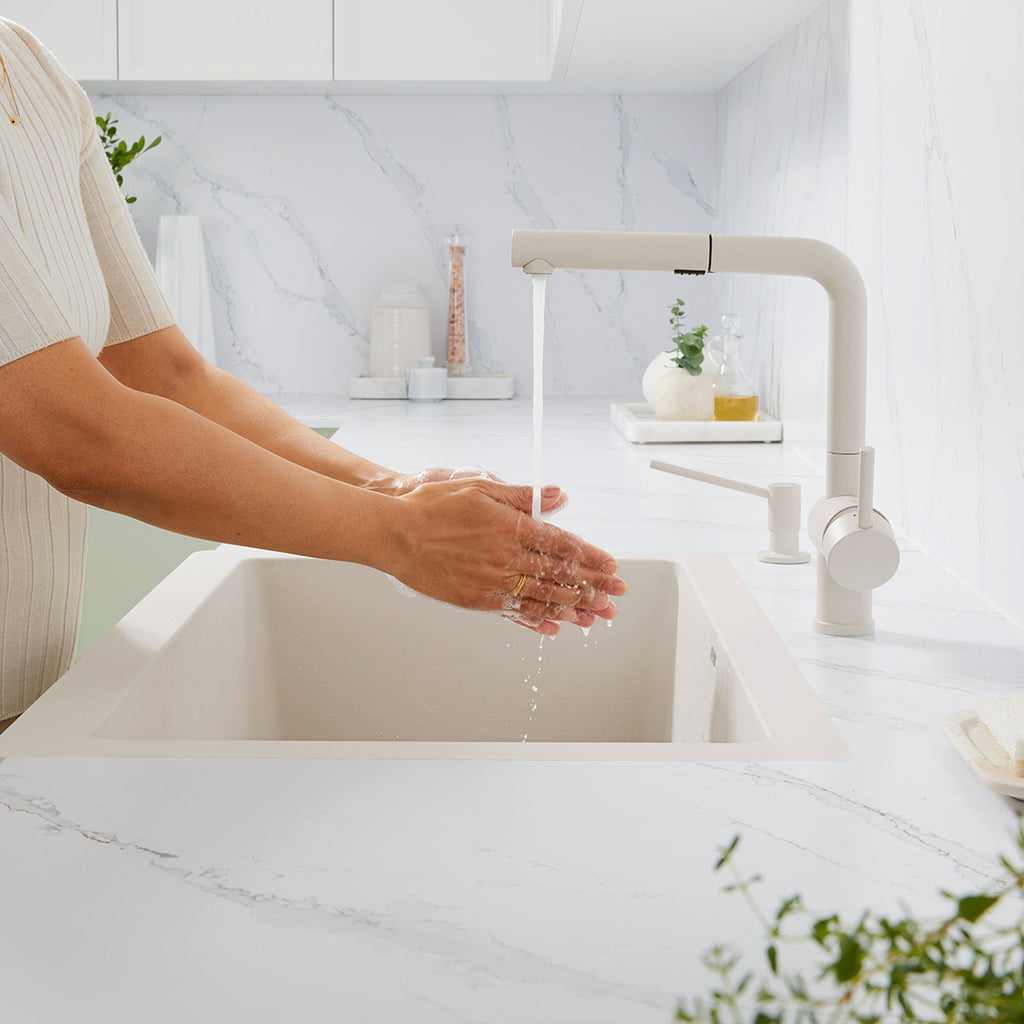 Blanco Linus Low Arc Pull-Out Dual-Spray Kitchen Faucet