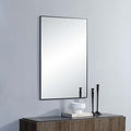 Renwil Amara 45" Tall Rectangle Wall Mirror - Black