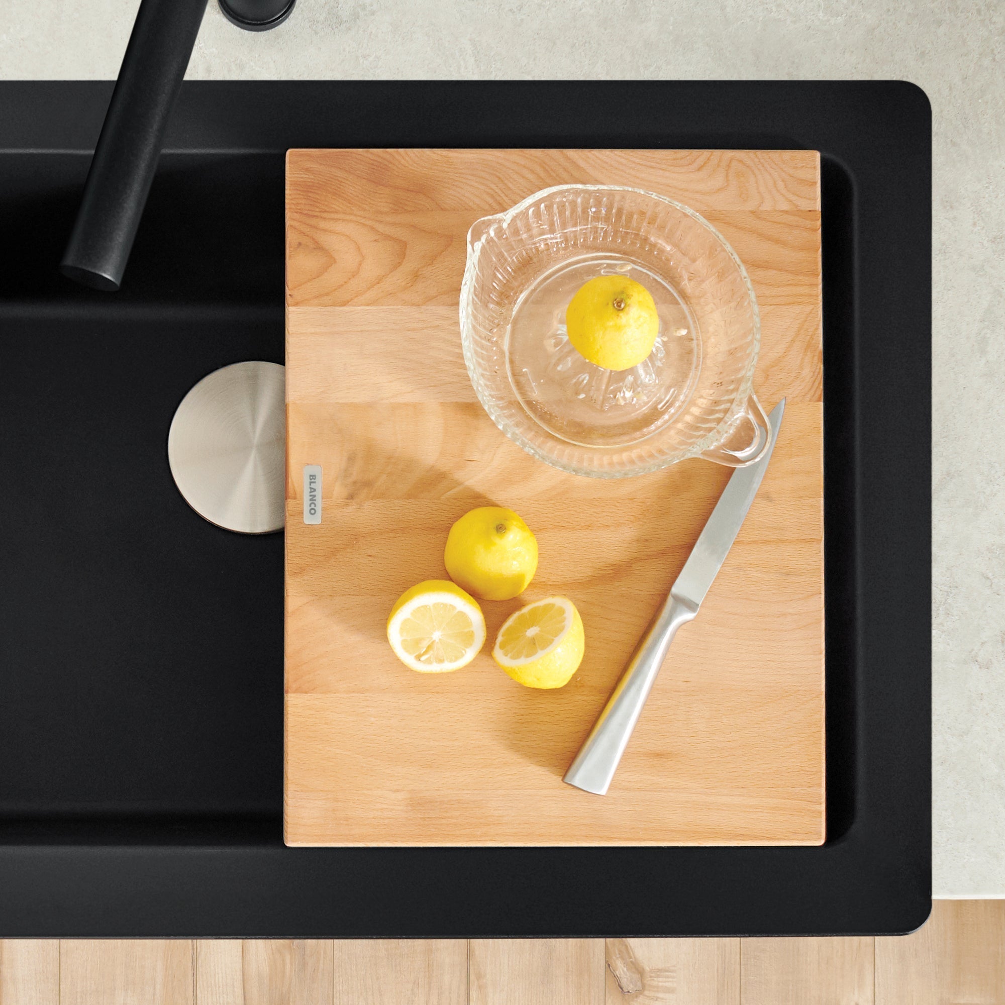 Blanco Ikon/Vintera Beechwood Floating Cutting Board