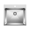 Blanco Quatrus R15 22" Single Bowl Dual Mount Stainless Steel Kitchen Sink