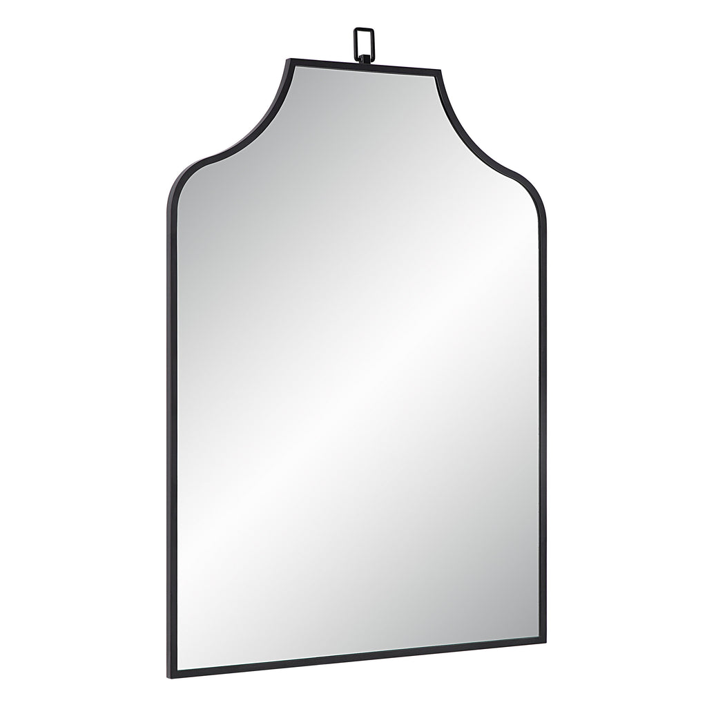 Renwil Breda 45" Tall Recatangular Arch Mirror - Matte Black