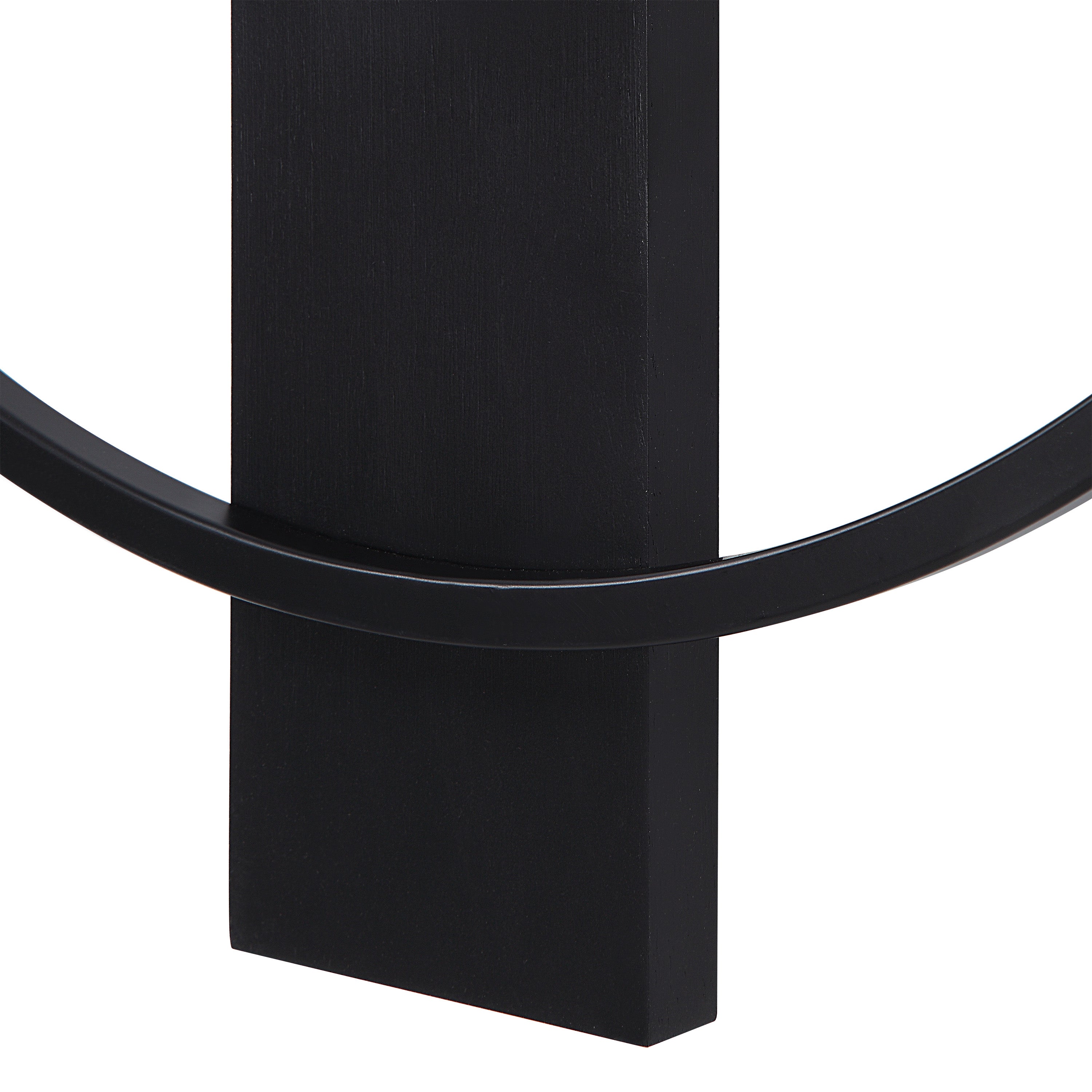 Renwil Romane Indoor Iron Wall Clock - Matte Black