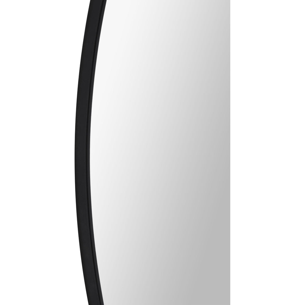 Renwil Posadas 36" Tall Round Wall Mirror - Black