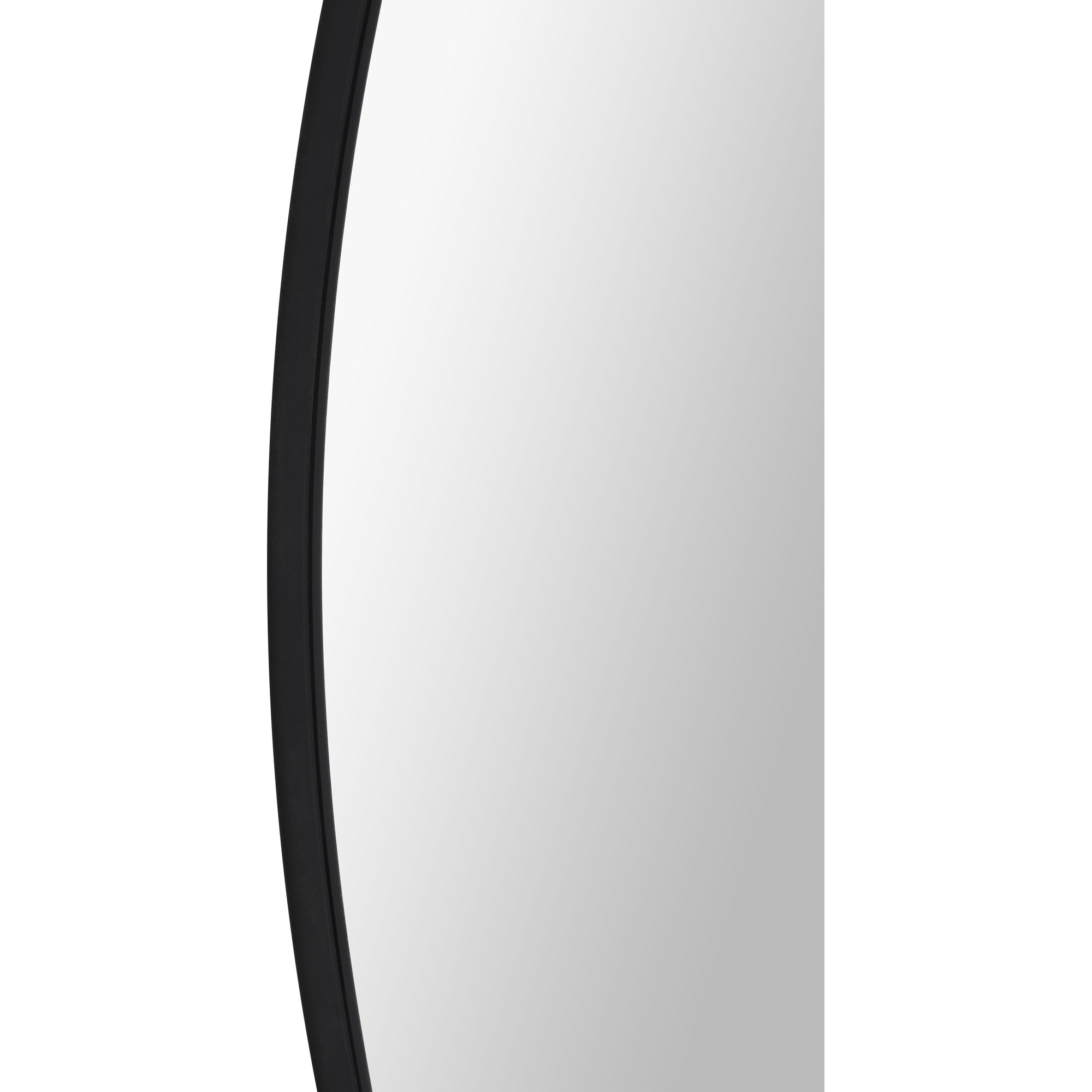 Renwil Posadas 36" Tall Round Wall Mirror - Black