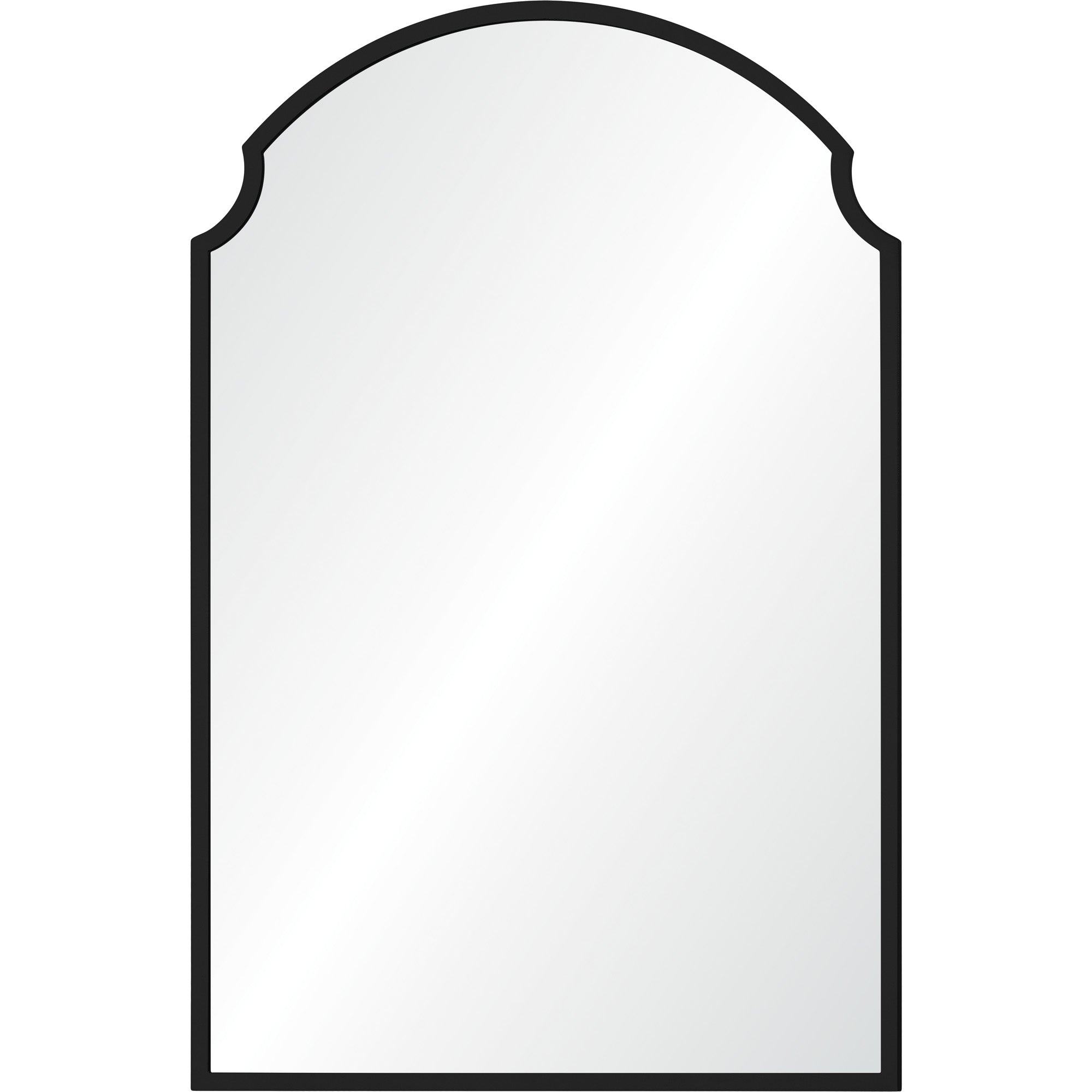 Renwil Asmara 36" Tall Irregular Wall Mirror - Black