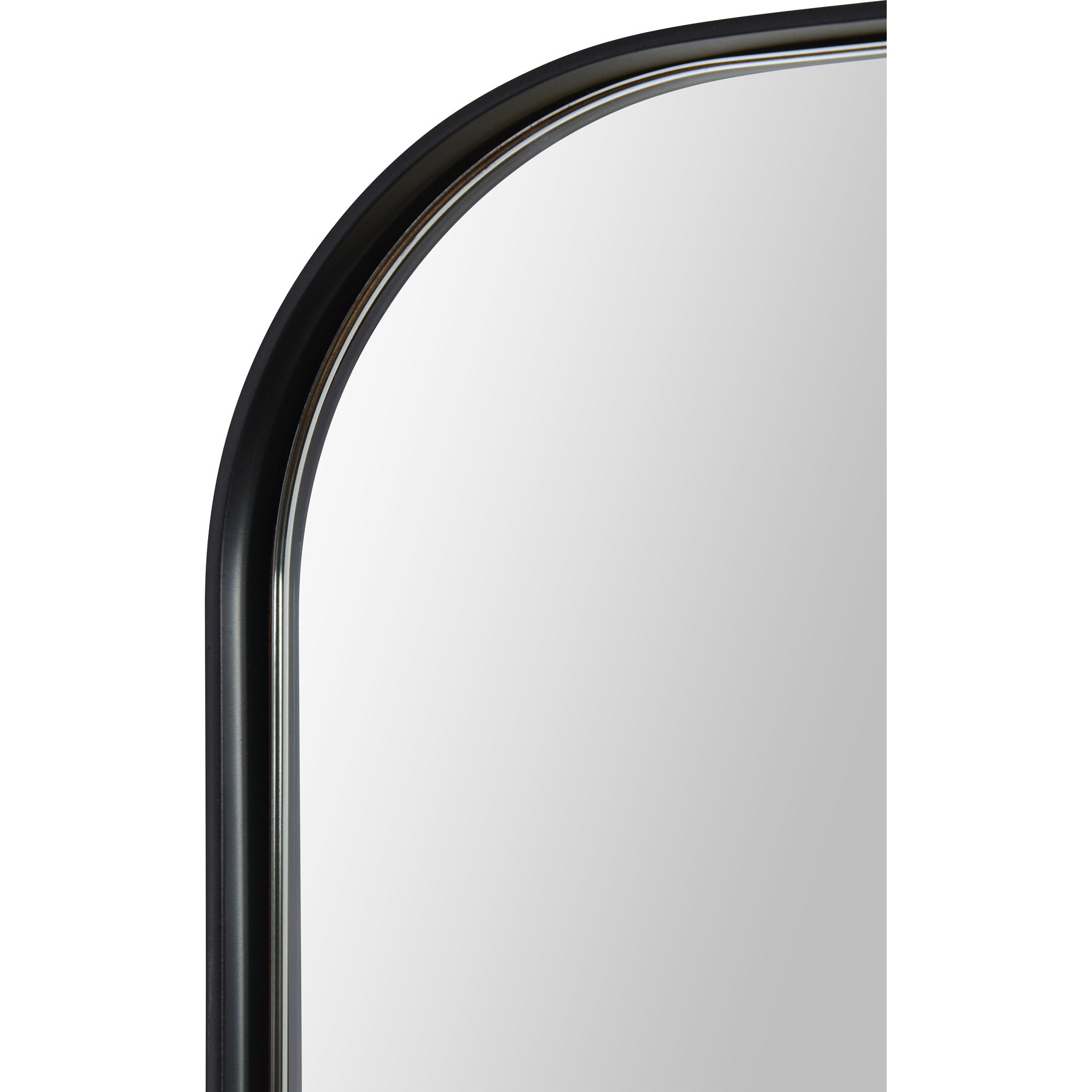 Renwil Glencoe 36" Tall Rectangle Wall Mirror - Black