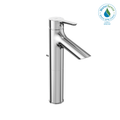 TOTO Tls01304U#Cp Lb Series 1.2 GPM Single Handle Bathroom Faucet For Semi Vessel Sink with Drain Assembly