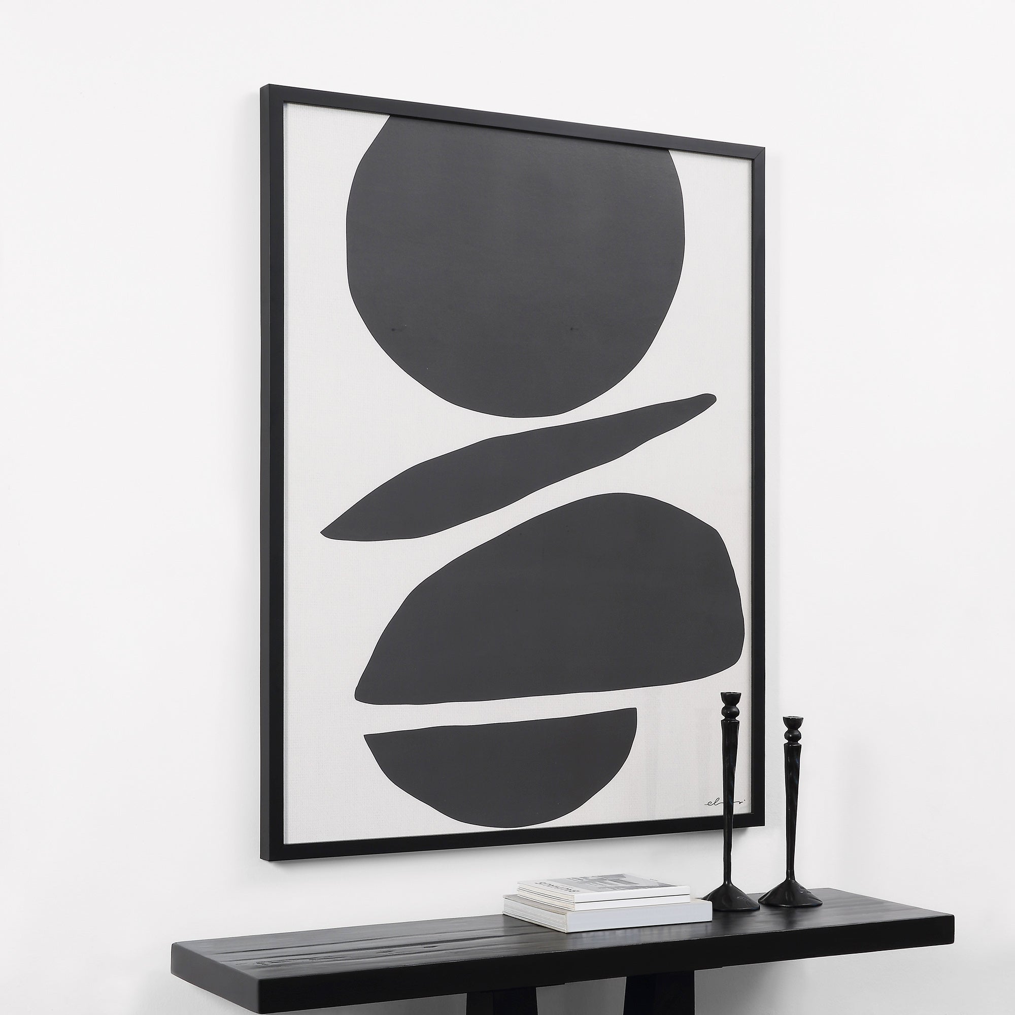 Renwil Cercola 45" Wide Wall Art - Black