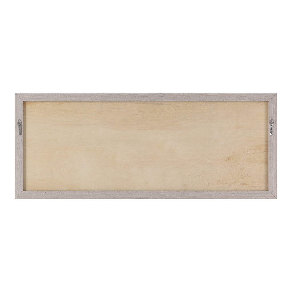 Renwil Bobier 60" Wide Wall Art with Wood Frame - Cream
