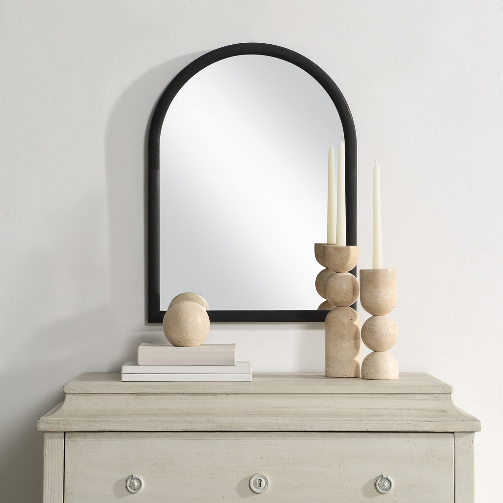 Renwil Olfito 24" H x 18" W Wall Mirror - Black