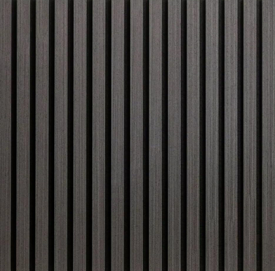 Square Wood Slat Acoustic Wall Panels – Sound Absorbing PET MDF Panels for Home Office Bedroom – Easy Installation