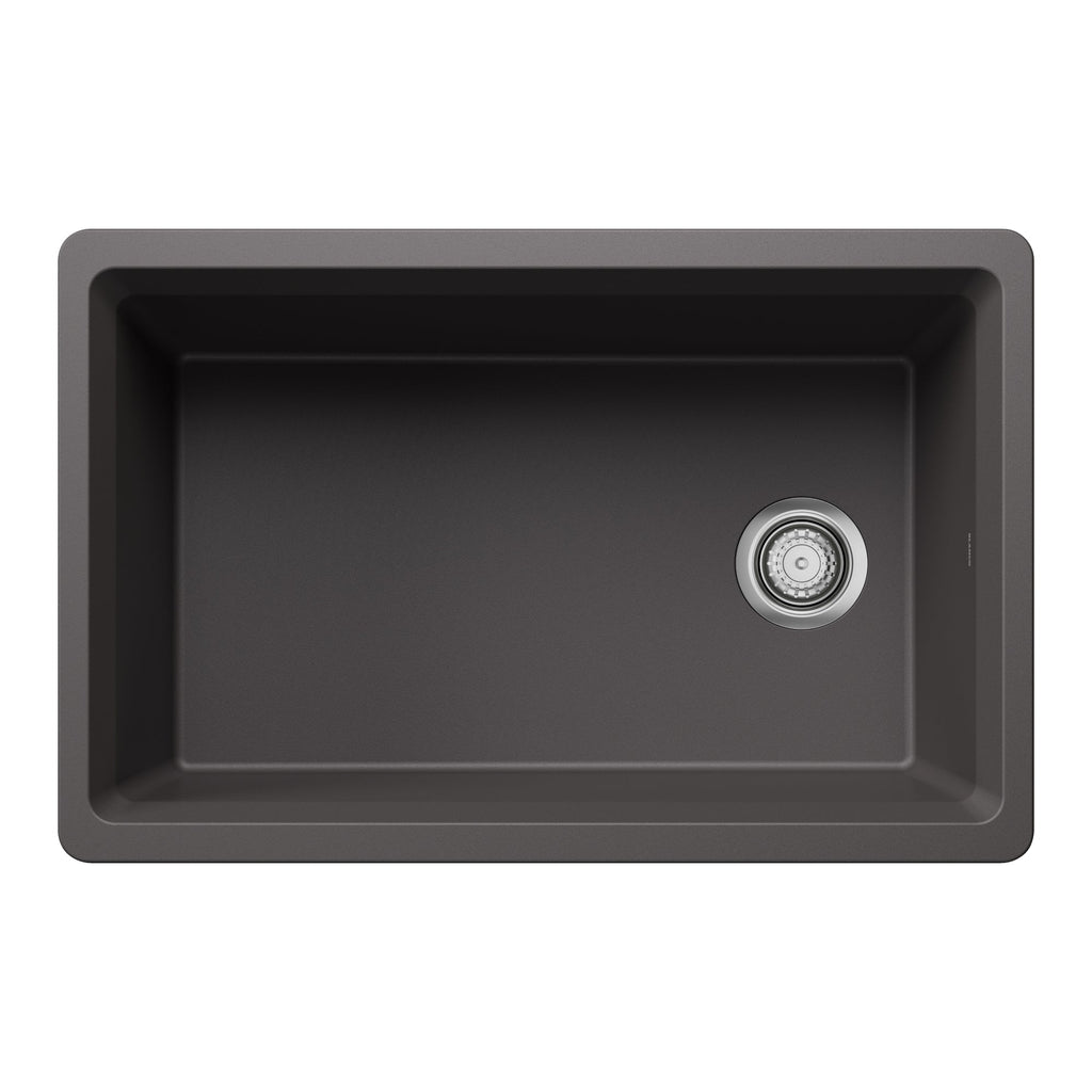 Blanco Inteos Silgranit 30" Single Bowl Reversible Undermount Workstation Kitchen Sink