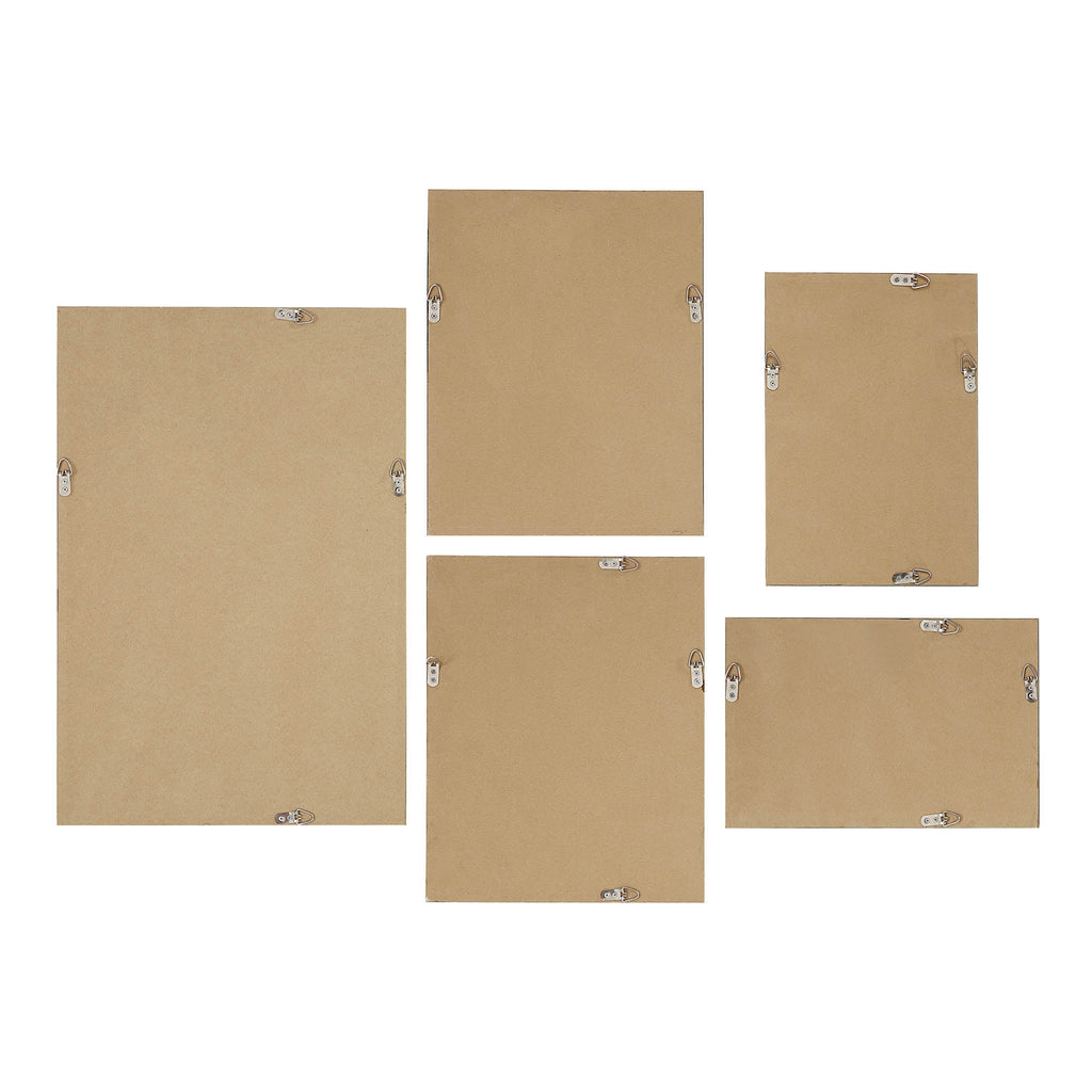 Renwil Carife 5 Piece Wide Wall Art - Black
