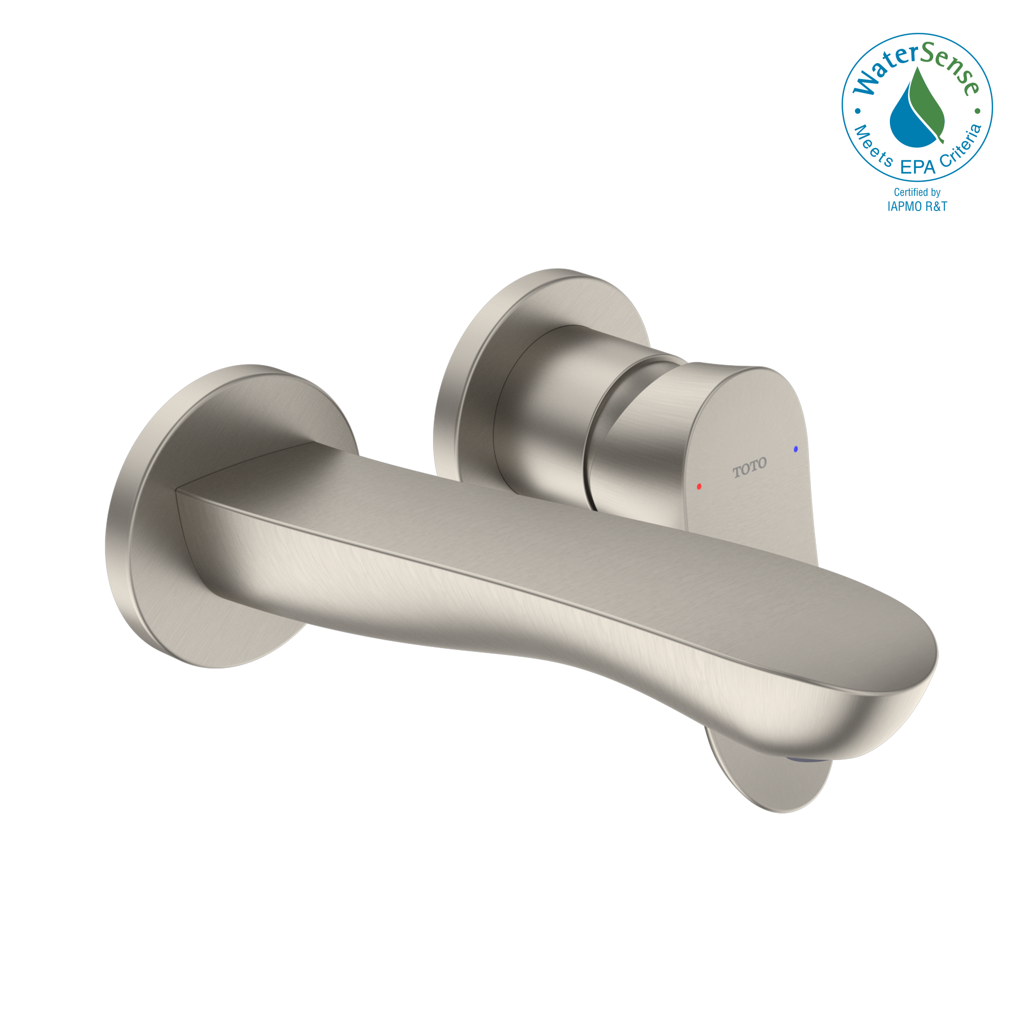 TOTO GO 1.2 GPM Wall Mount Single Handle Bathroom Faucet with Comfort Glide Technology