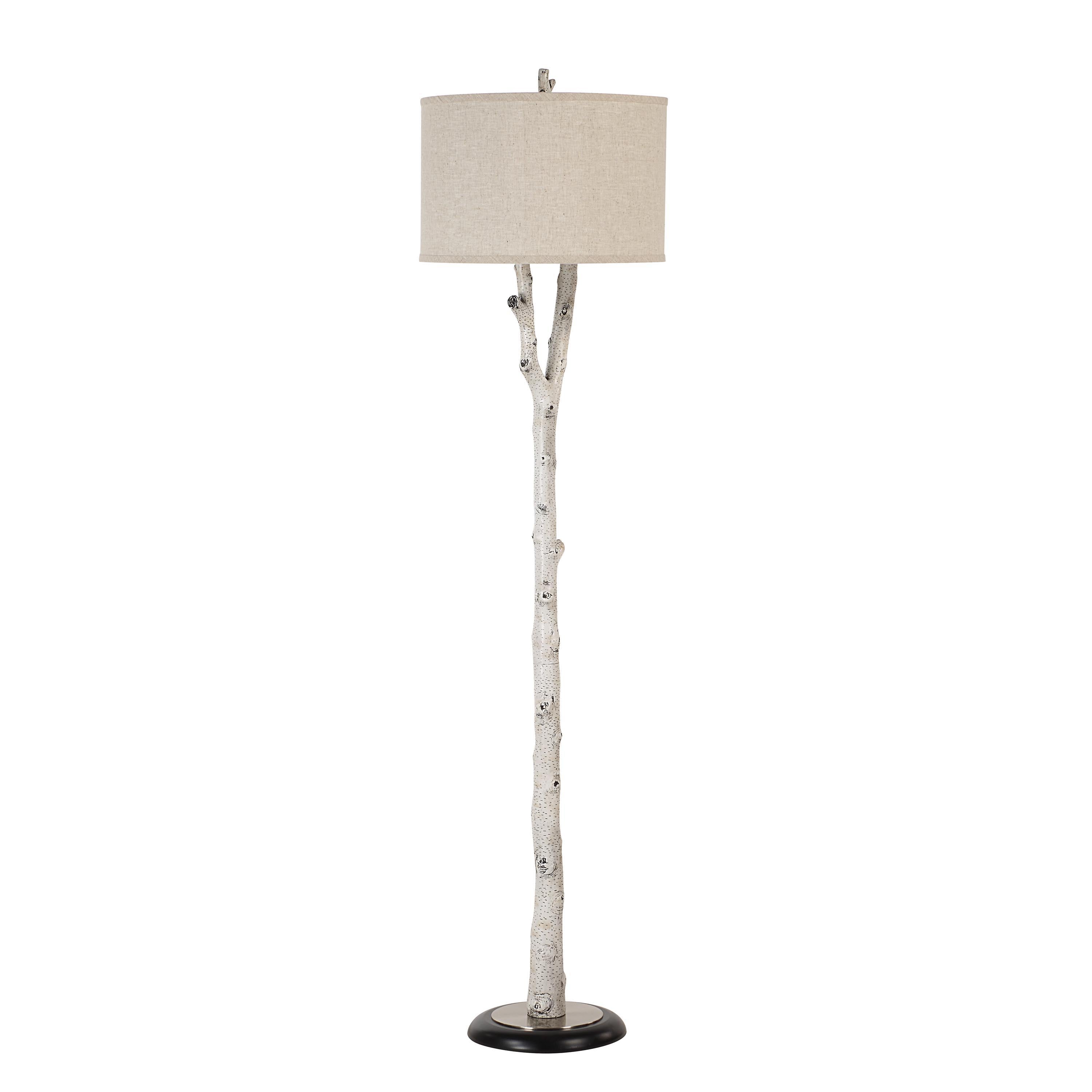 Everren Criterion 67.5" Height Floor Lamp - White Wash