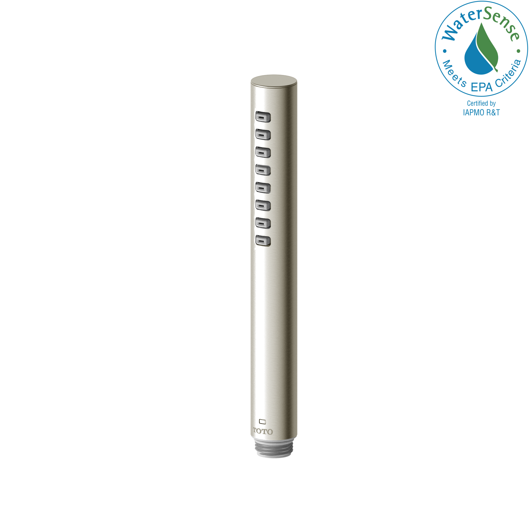 TOTO G Series 1.75 GPM Single Spray Cylindrical Handshower with Comfort Wave Technology