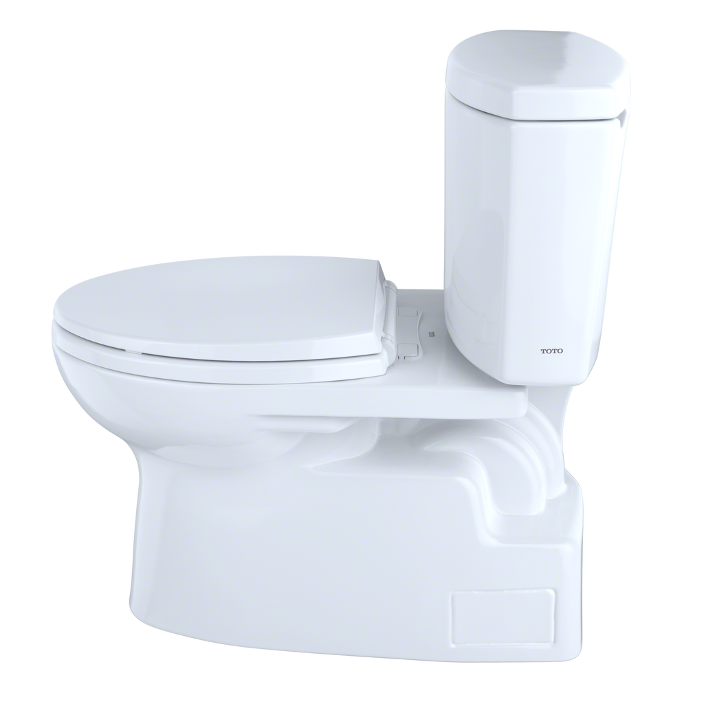 TOTO Vespin II Two Piece Elongated 1.28 GPF Universal Height Skirted Design Toilet with Cefiontect