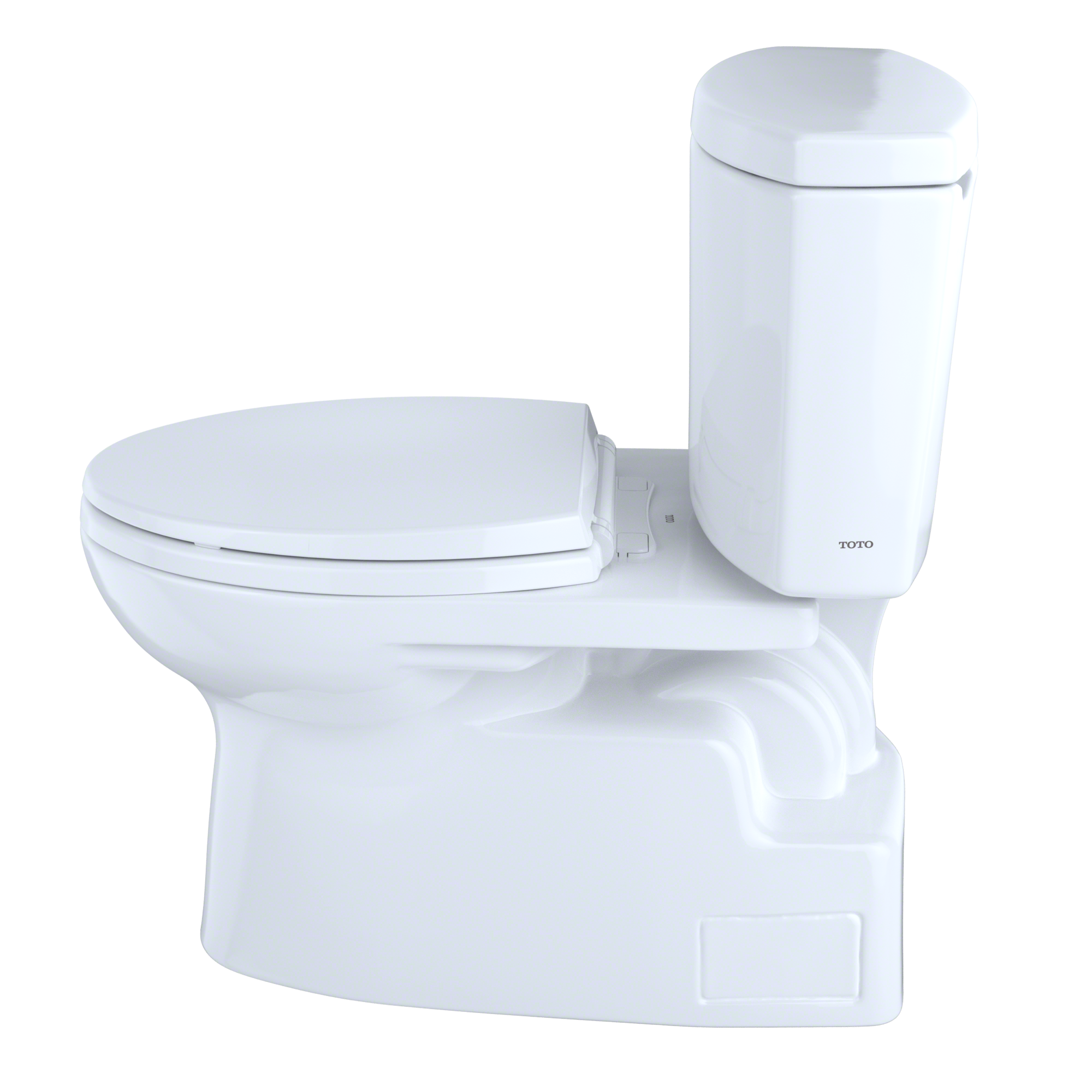 TOTO Vespin II Two Piece Elongated 1.28 GPF Universal Height Skirted Design Toilet with Cefiontect