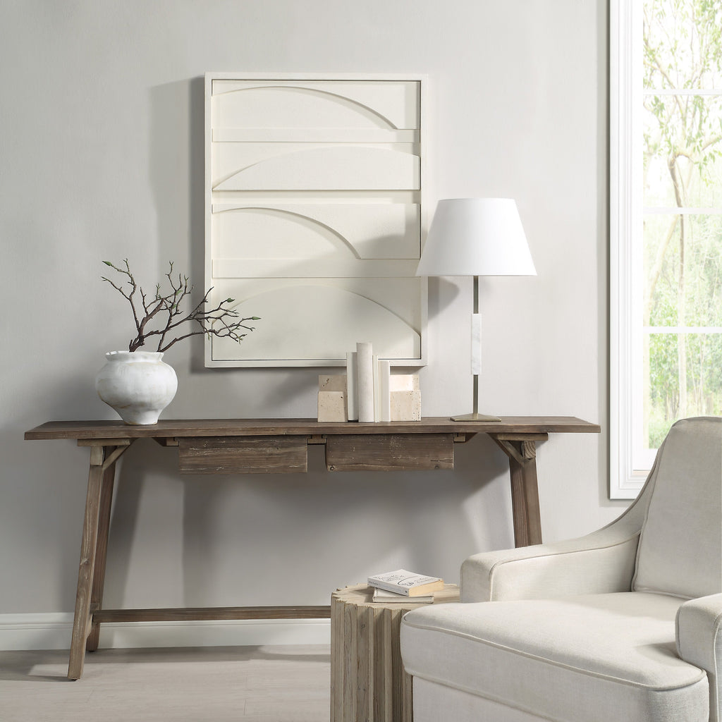 Renwil Cadieu x 30" Wide Wall Decor - Matte White