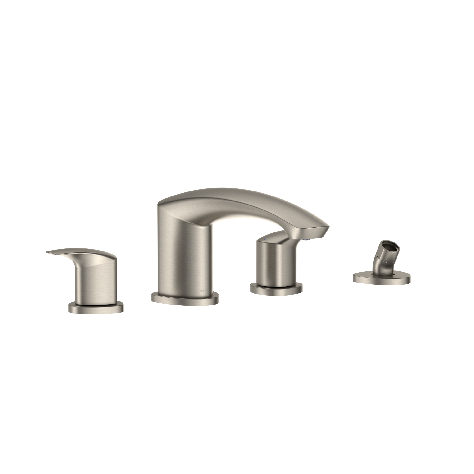 TOTO GM Two Handle Deck Mount Roman Tub Filler Trim with Handshower Outlet (Handshower Not Included)