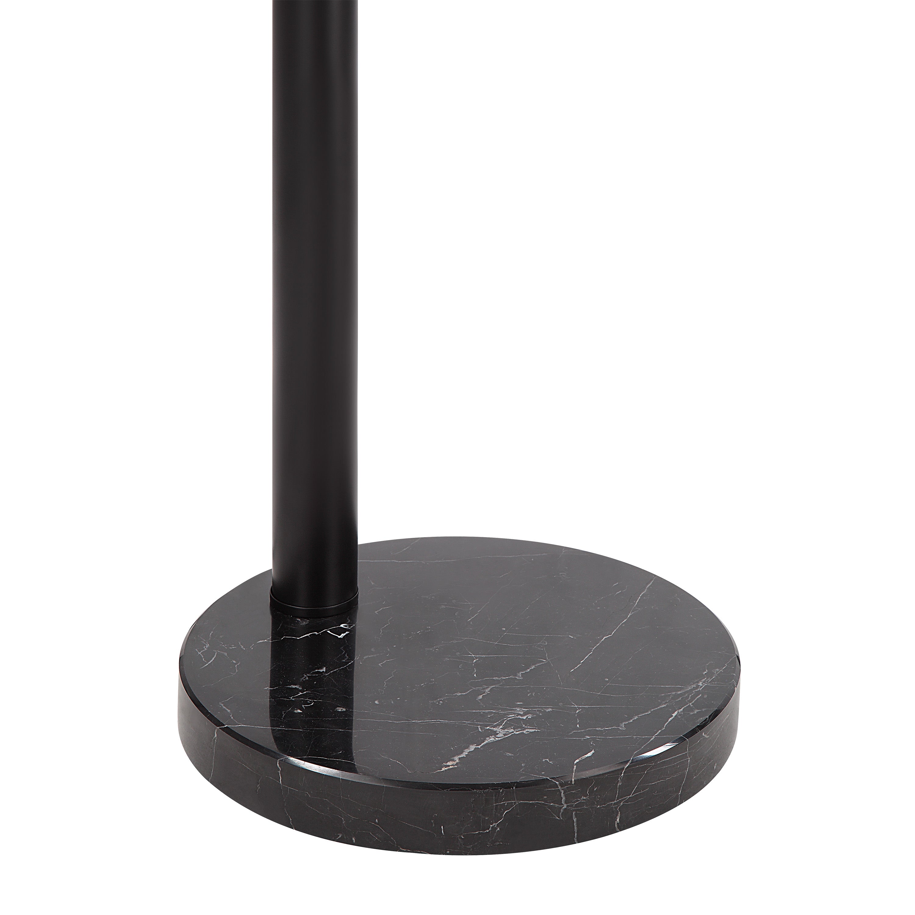 Renwil Folia 87" Tall Matte Black Floor Lamp with Dome Iron Shade