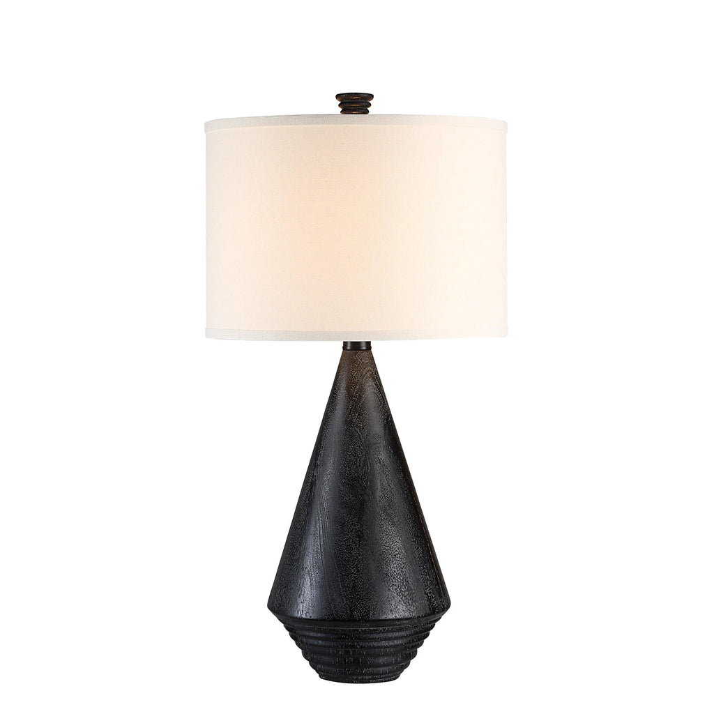 Everren Tortora 31" Height Table Lamp - Matte Black Wash