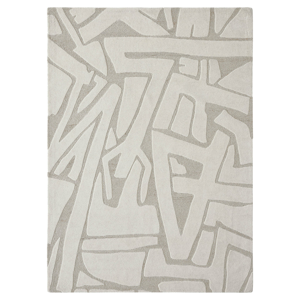 Renwil Cosmos 7'10" x 10'2" Ft Handwoven Indoor Rug - Ivory / Sand