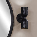 Renwil Alessia 11.2" Powder Coated Matte Black 2-Light Wall Sconce