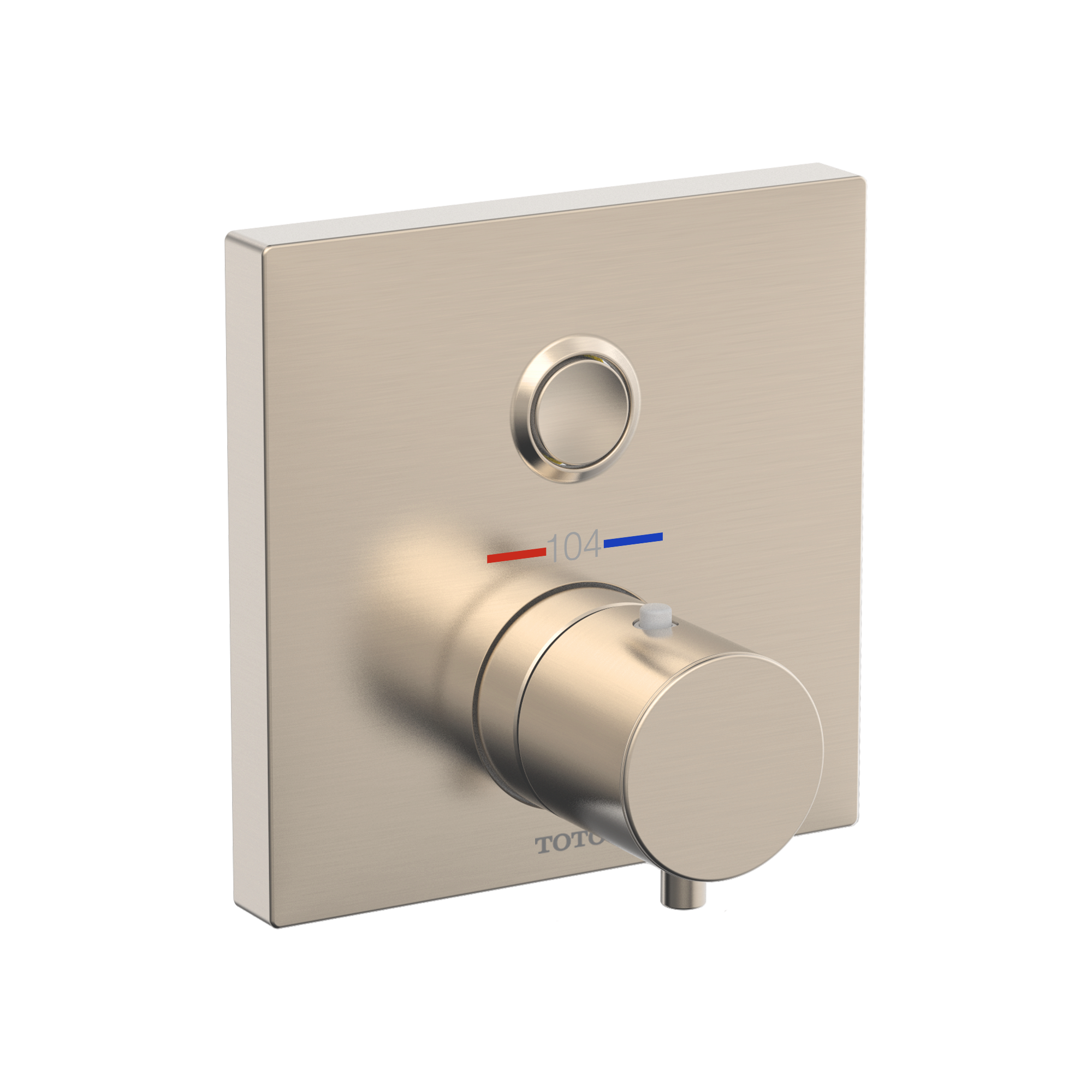 TOTO Square Thermostatic Mixing Valve with One Function Shower Trim