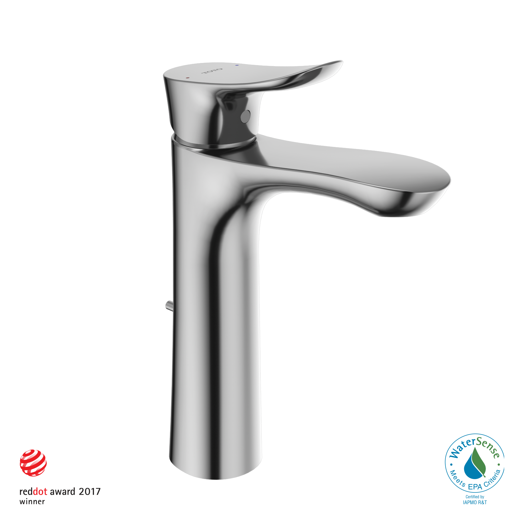 TOTO GO 1.2 GPM Single Handle Semi Vessel Bathroom Sink Faucet with Comfort Glide Technology