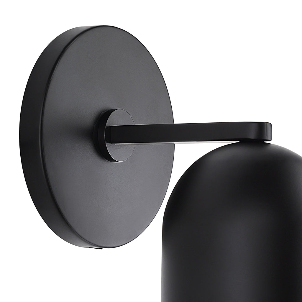 Renwil Valonia 8.25" Length Wall Sconce - Black