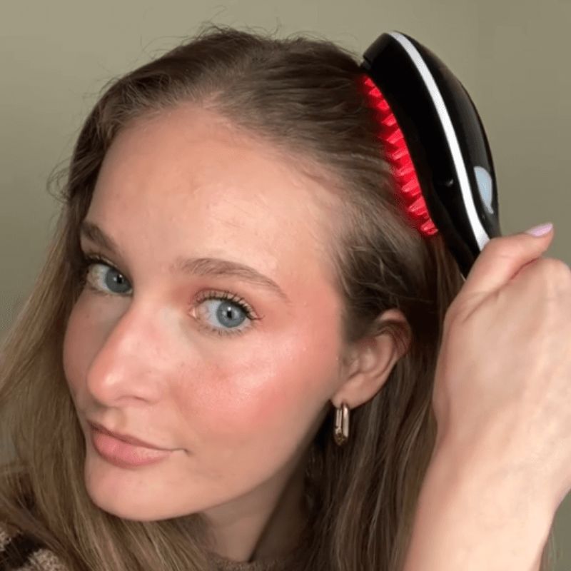 Red & Blue Light Hair Brush for Hair Growth