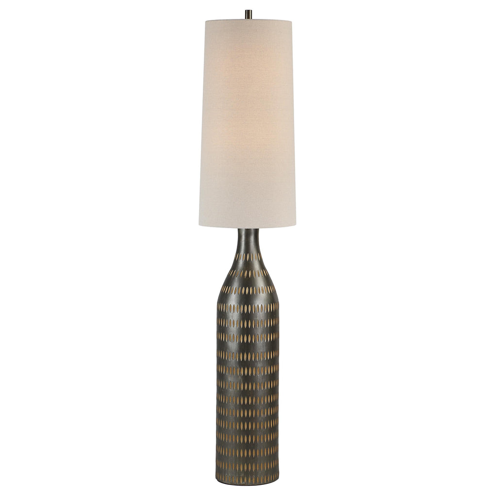 Everren Crake 65.25" Height Floor Lamp - Dark Brown