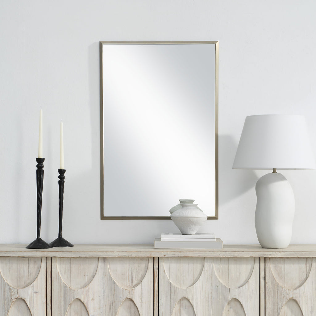 Renwil Pia 36" H x 24" W Wall Mirror - Yellow
