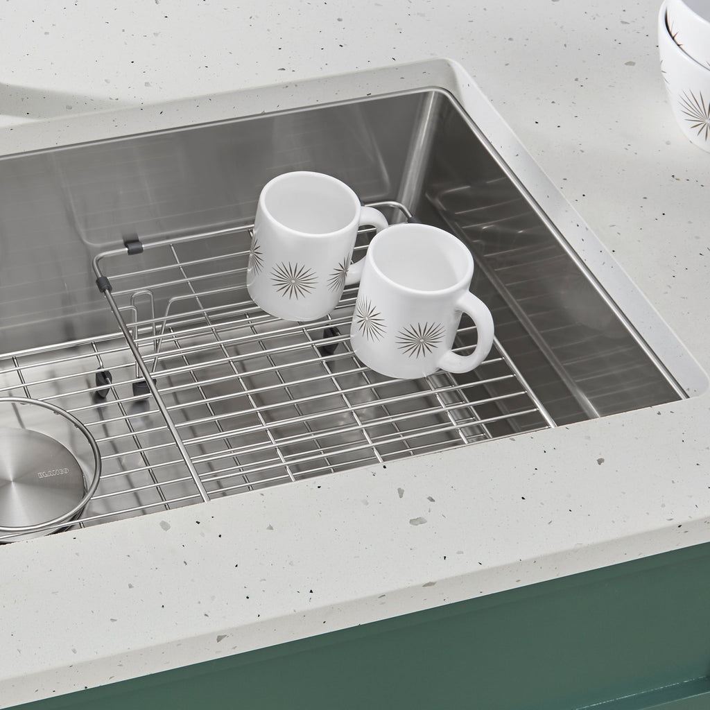 Blanco Stainless Steel Elevated Sink Grid for Quatrus Ergon and  Cerana 33" Super Single Sinks