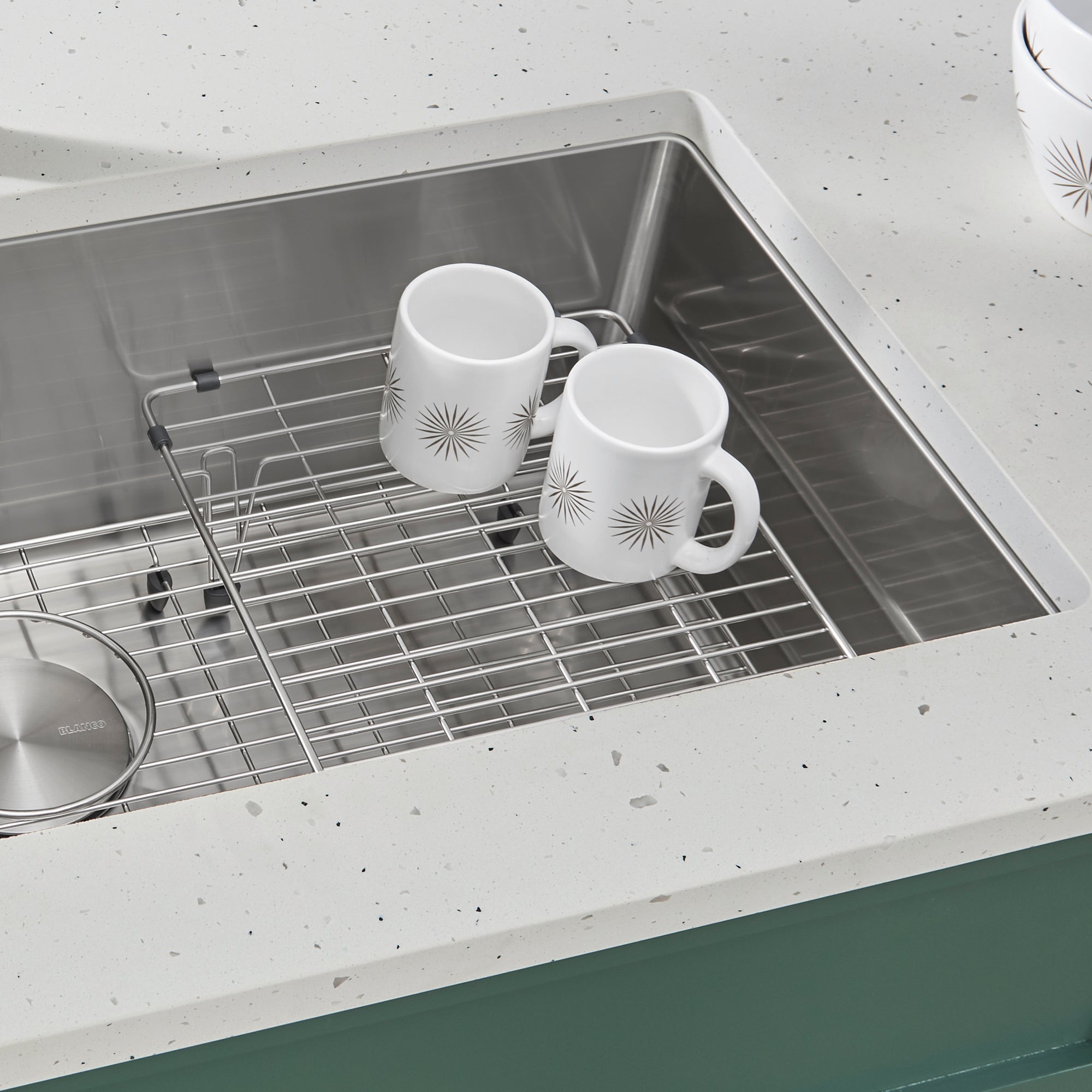 Blanco Stainless Steel Elevated Sink Grid for Quatrus Ergon and  Cerana 33" Super Single Sinks