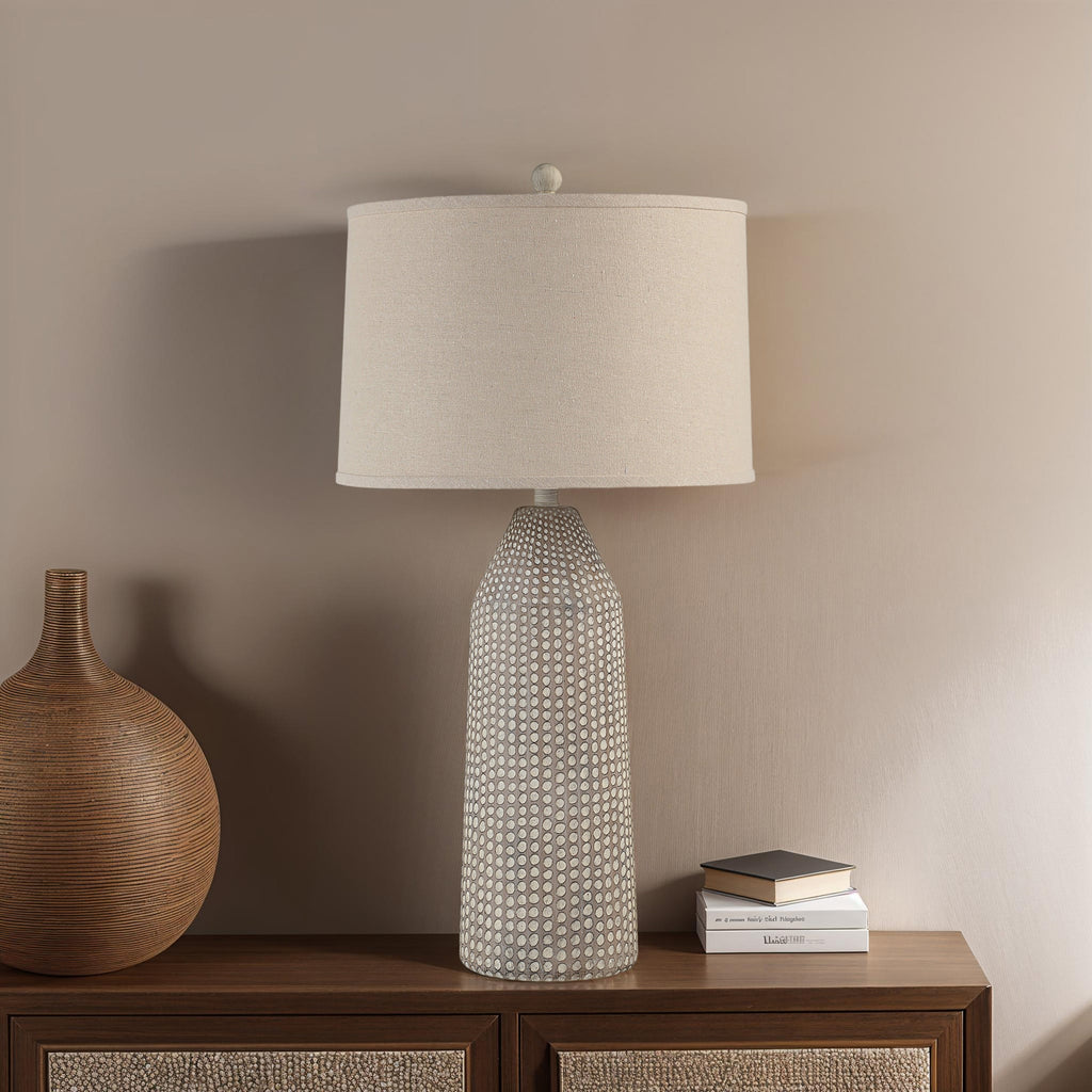 Everren Lechuga 32.5" Height Table Lamp - Beige