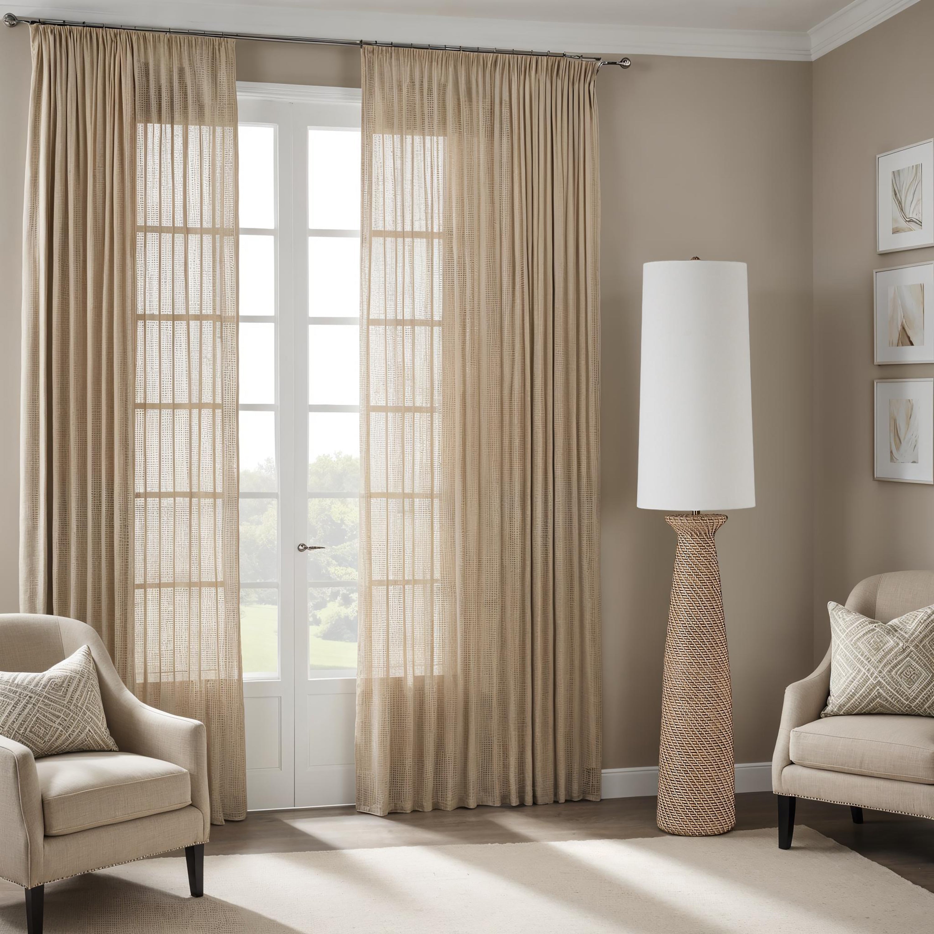 Everren Nathalie 66" Height Floor Lamp - Cream White Wash