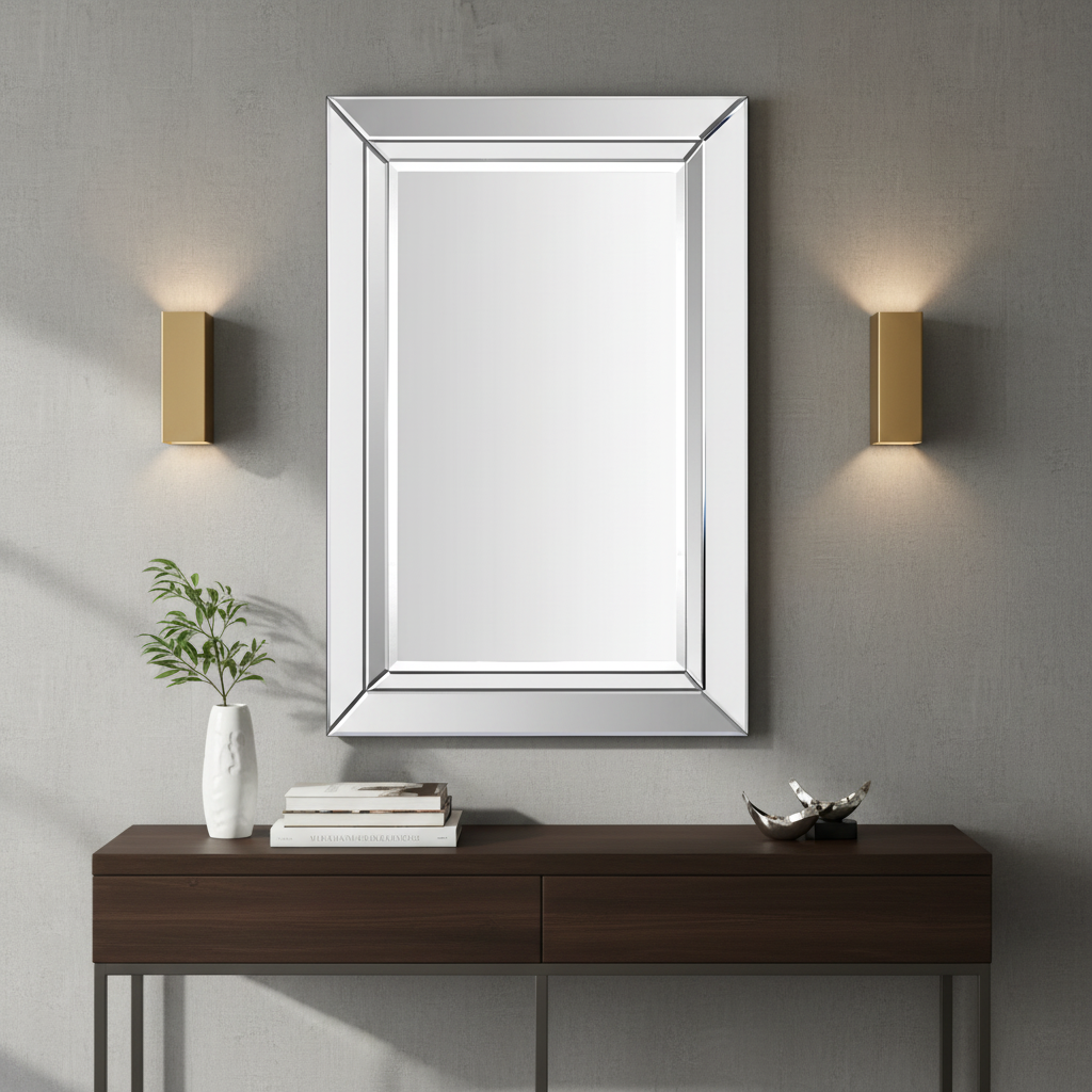 Renwil Aura 35" Tall Rectangle Wall Mirror